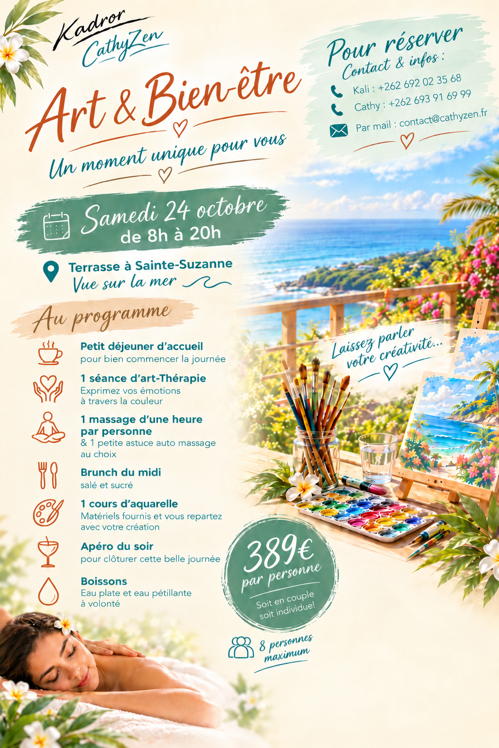 Affiche Art & Bien-être, CathyZen et Kadror